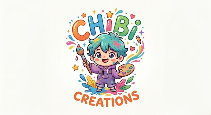 design a cute and unique chibi logo for your brand