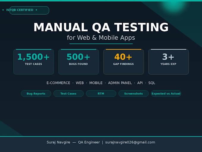 do manual QA testing for your website or mobile app