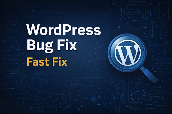 fix wordpress bugs and issues quickly