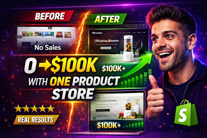 create a one product shopify store that sells