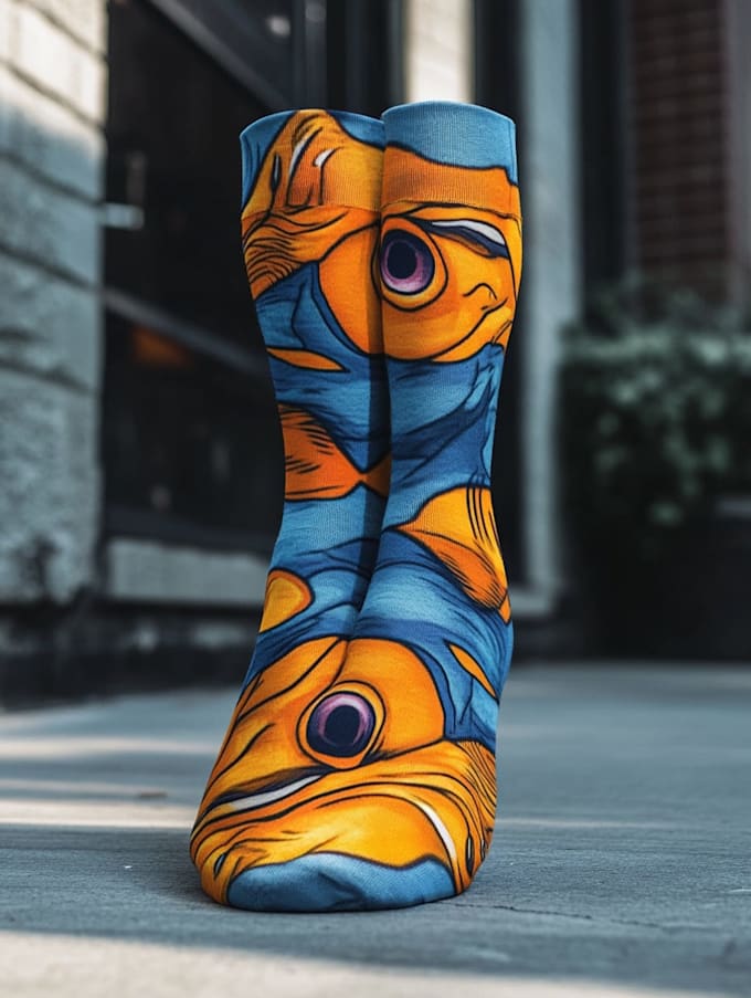 design custom and unique socks design