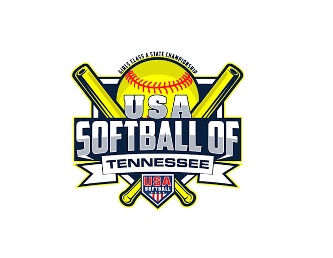 create attractive and imagination softball  logo design