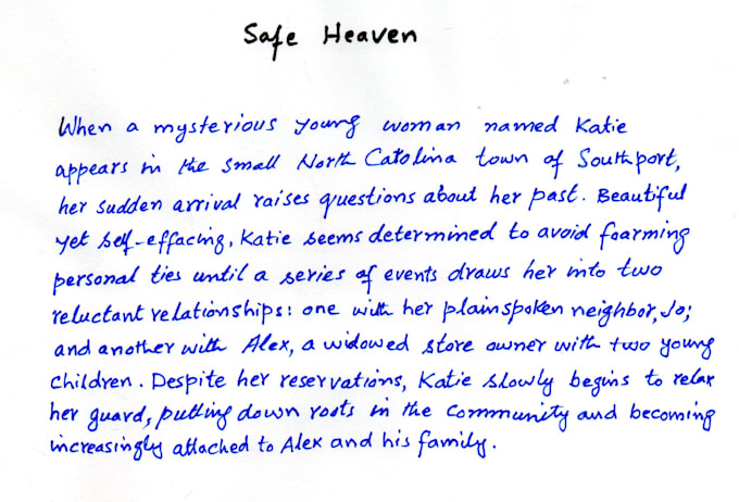 do handwritten notes and typing services
