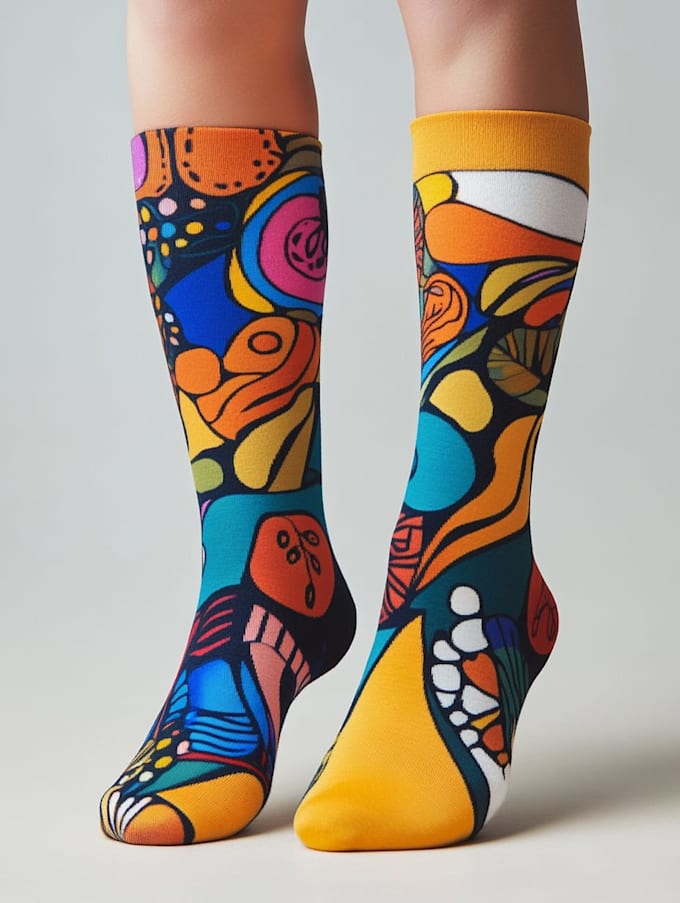 make a custom and pattern socks design