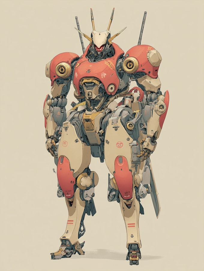 Detailed Mecha Custom mecha or robotic illustration in detailed style by Aylinorofdfgs ...