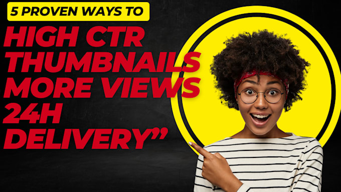 design eye catching youtube thumbnail for high CTR