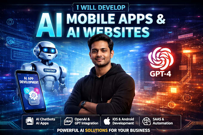 Ai mobile app app development ai chatbot ai website as ai developer by ...