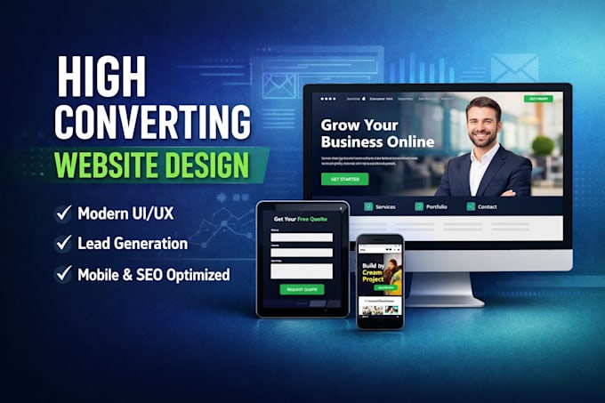 Build a high converting modern website with premium ui ux by ...