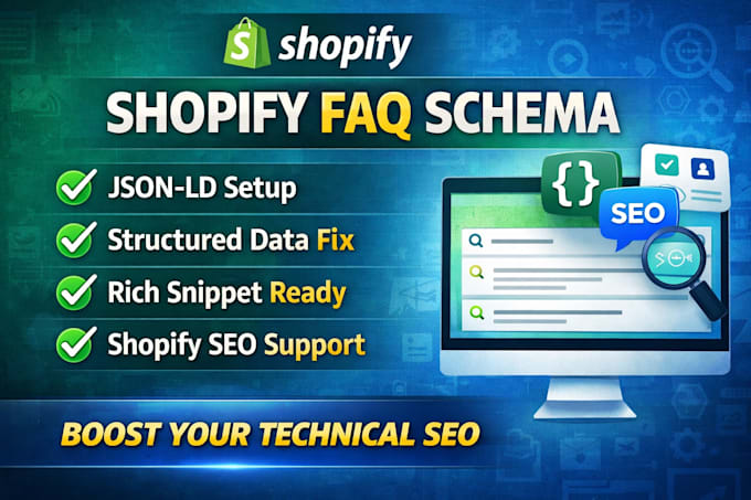 setup shopify faq schema markup for SEO and rich snippet, liquid schema code