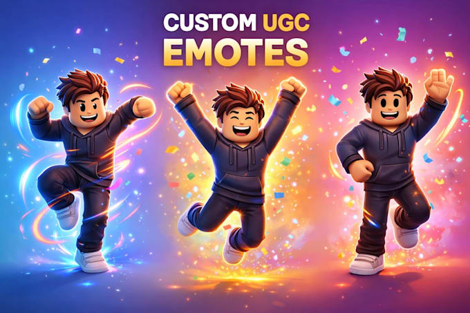 create a custom animation, roblox ugc emote, chibi emotes