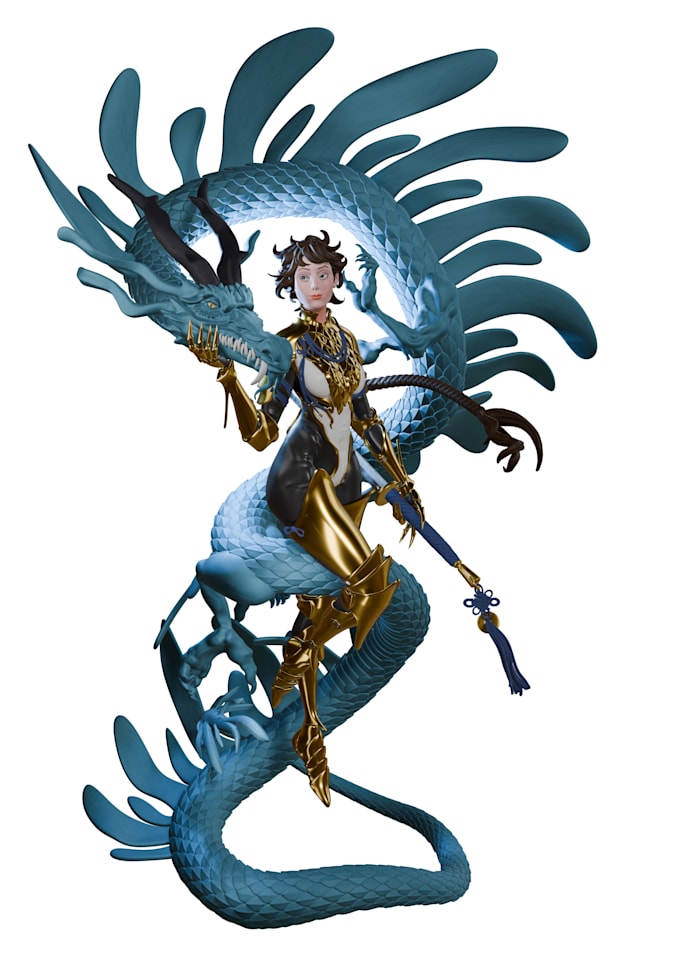 create stylized 3d character models for games