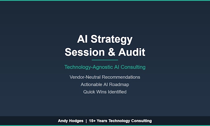 provide an ai strategy session and audit for your business