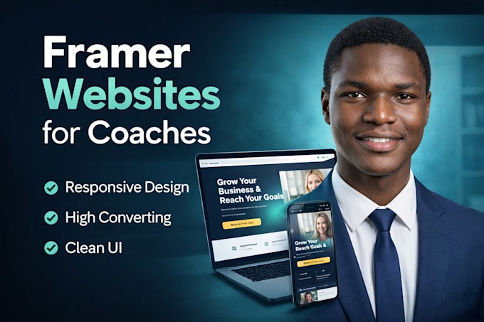 design a framer website for coaches and brands