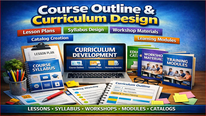 Design course outline, syllables design, lesson plan, catalog ...