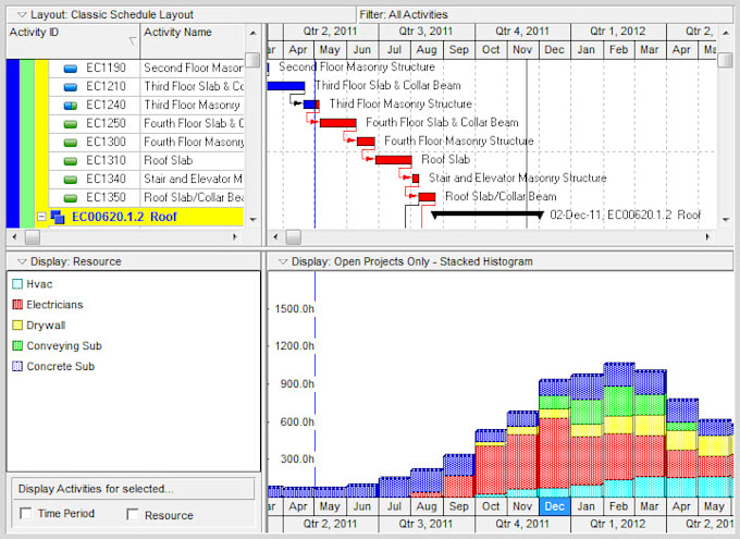 create professional wbs, gantt chart schedule using ms project and primavera p6