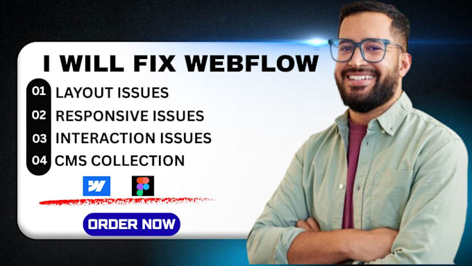 Fix, redesign and optimize your webflow website for better performance ...