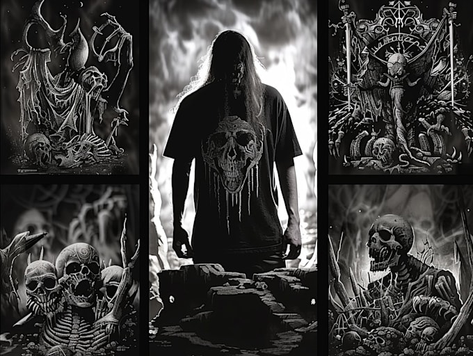 do brutal,doom,occult black,death metal illustrations tshirt
