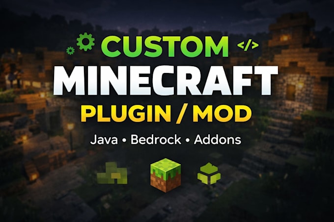 create custom minecraft mod plugin java and bedrock addon