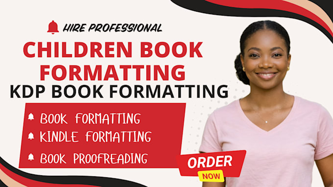 do children book formatting, children book editing, and book publishing