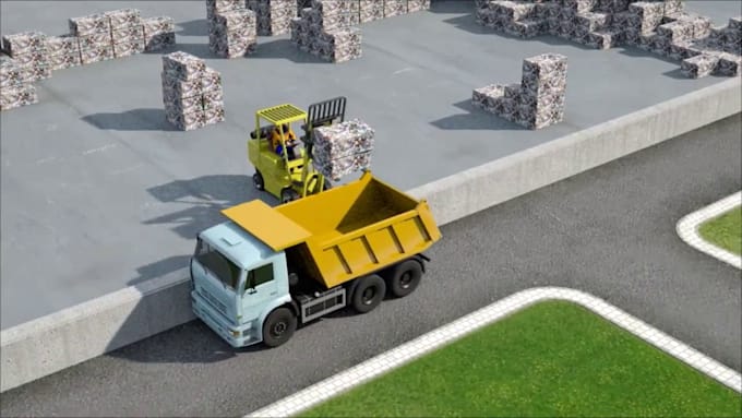 create 3d mechanical animation industrial animation product animation