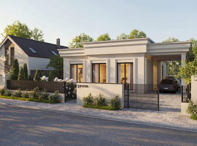create photorealistic exterior rendering