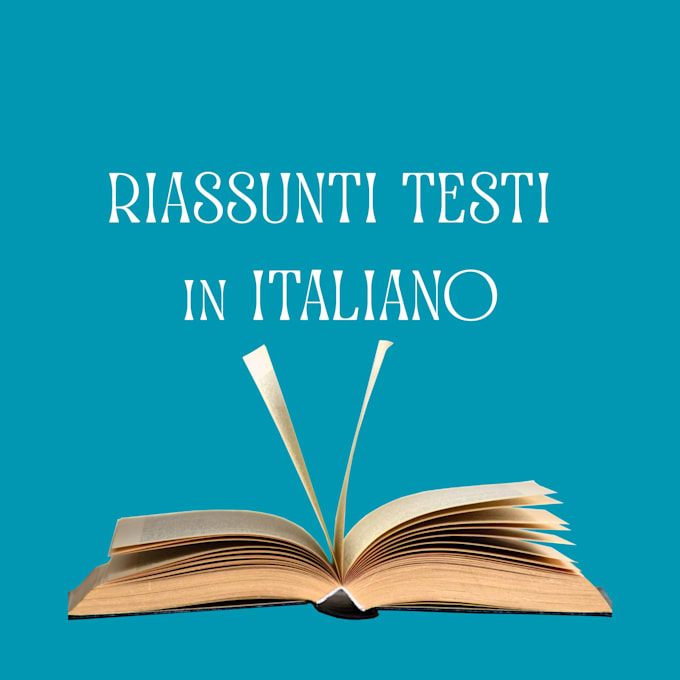 riassumo testi e documenti in italiano in modo chiaro e veloce