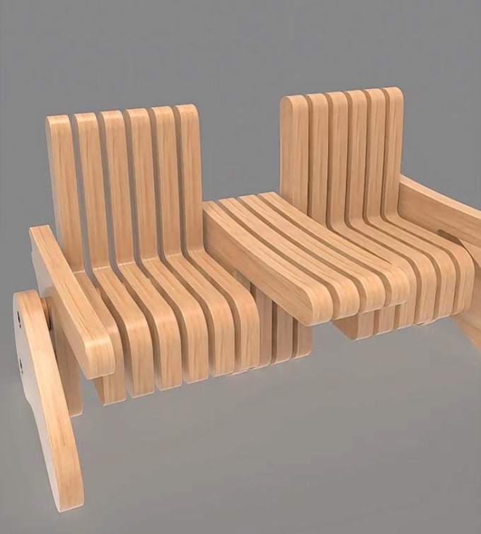 custom furniture design 3d rendering
