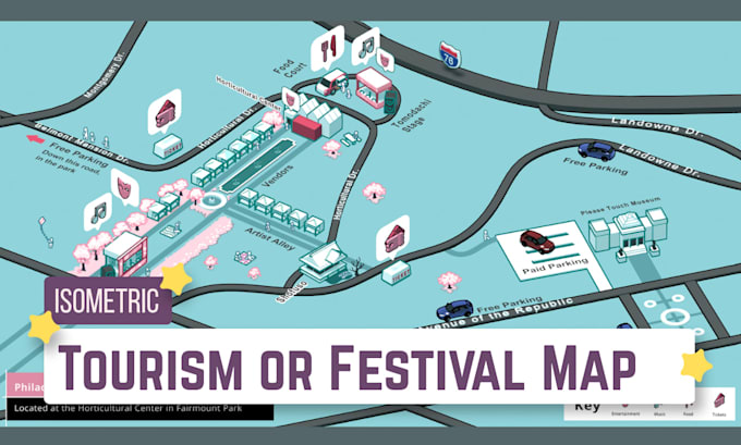 design a tourism or festival map for you