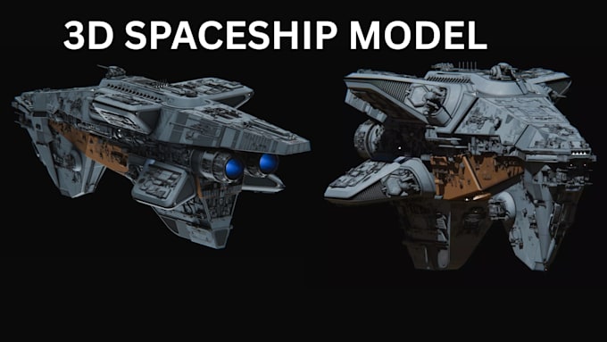 create 3d space battle ship, space craft and aircraft models for 3d printing