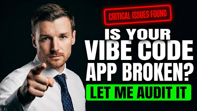 audit, fix and improve your vibe coded app or website