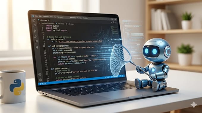 write custom python scripts for automation and web scraping