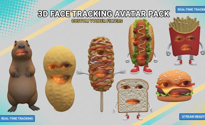 create custom 3d face tracking ar vtuber filter for streaming streamfog and ods