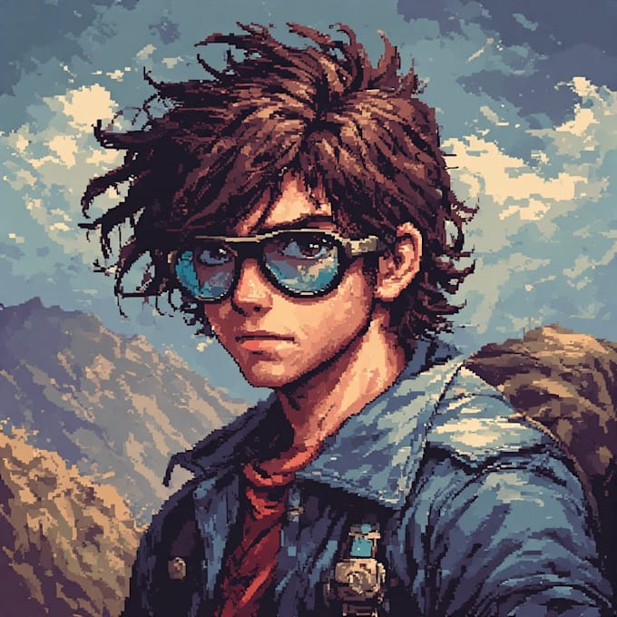 draw pixel art portraits