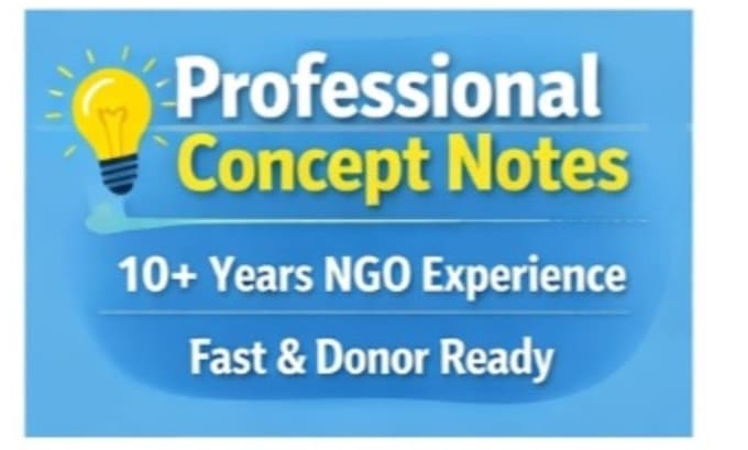 write a concept note for project and fund