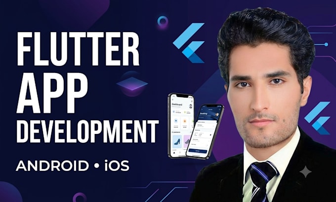 develop a flutter mobile app for android and ios
