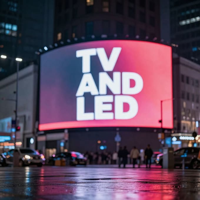 design stunning led screen and TV commercial ads