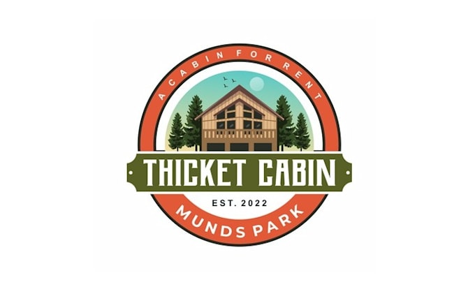 design important thicket cabin logo