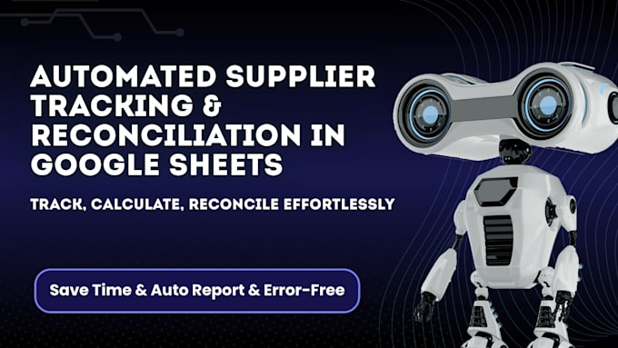 google sheets supplier automation  reconciliation
