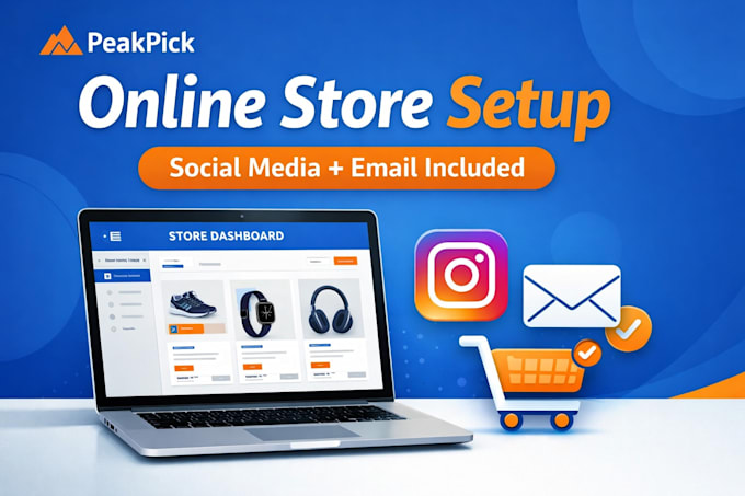 build your online store and social media setup from scratch