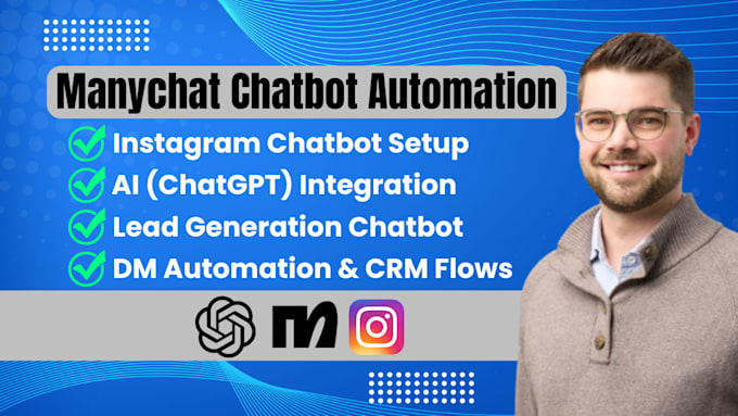 Build ai manychat chatbot for instagram dm automation and lead ...