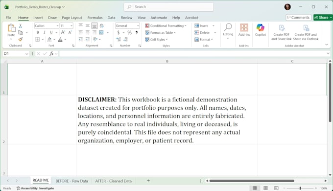 clean up data, build spreadsheets, and create fillable PDF forms