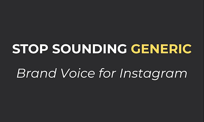 create a powerful brand voice and content strategy to grow your instagram