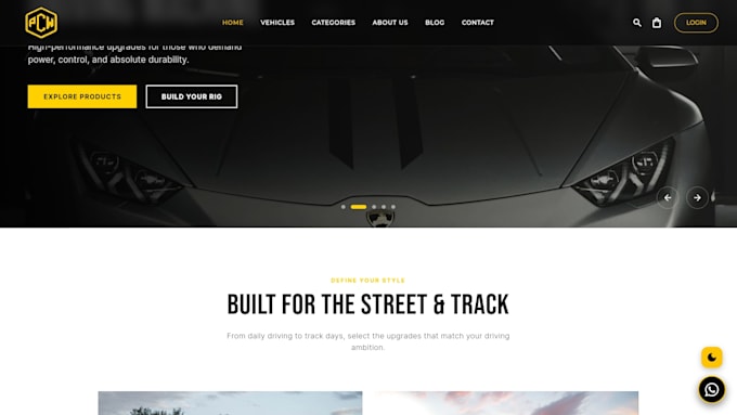 create a full stack website