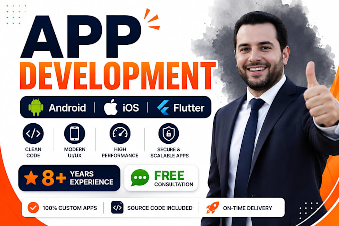 do mobile app development android ios app flutter react native developer