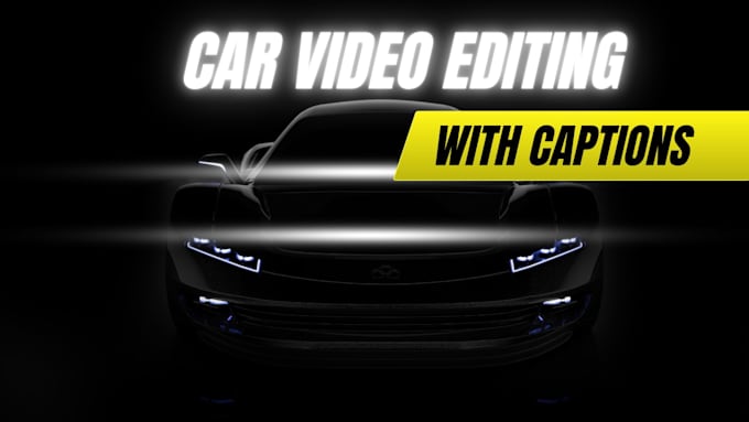 do car video editing with smooth captions