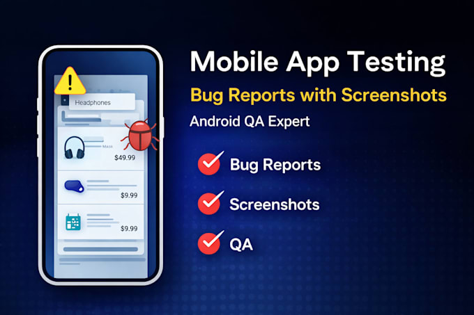 your mobile app and find bugs with detailed QA reports