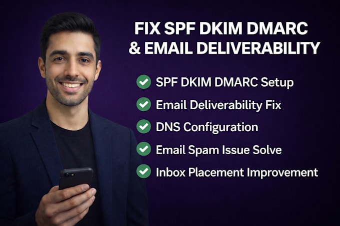 fix email spam, dns configuration and improve inbox placement