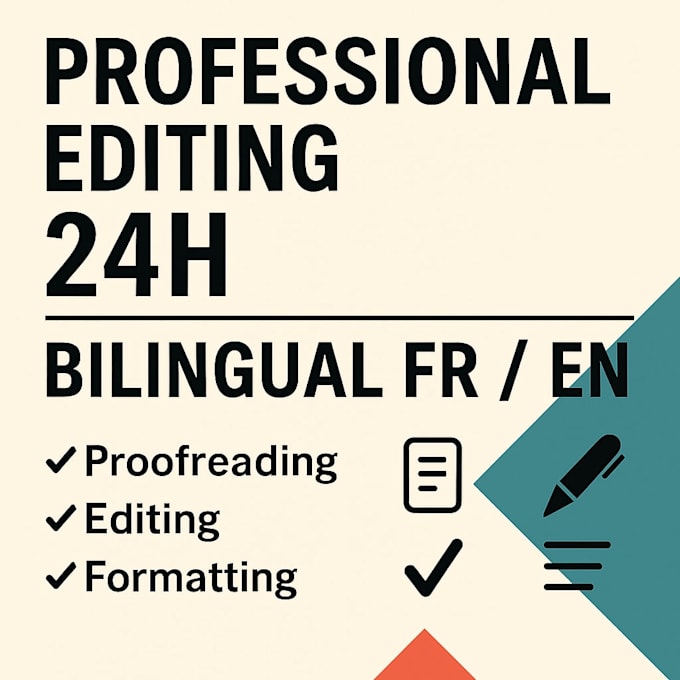 edit and proofread your documents bilingual fr and en