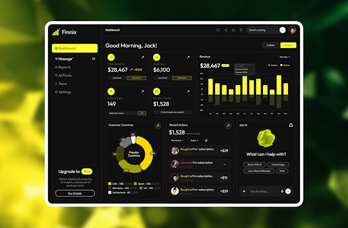 do app application dashboard UX UI design and developing