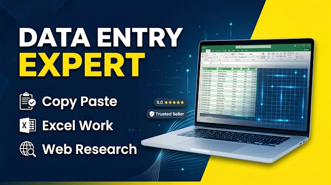 Accurate data entry, copy paste, web research and excel work fast by ...
